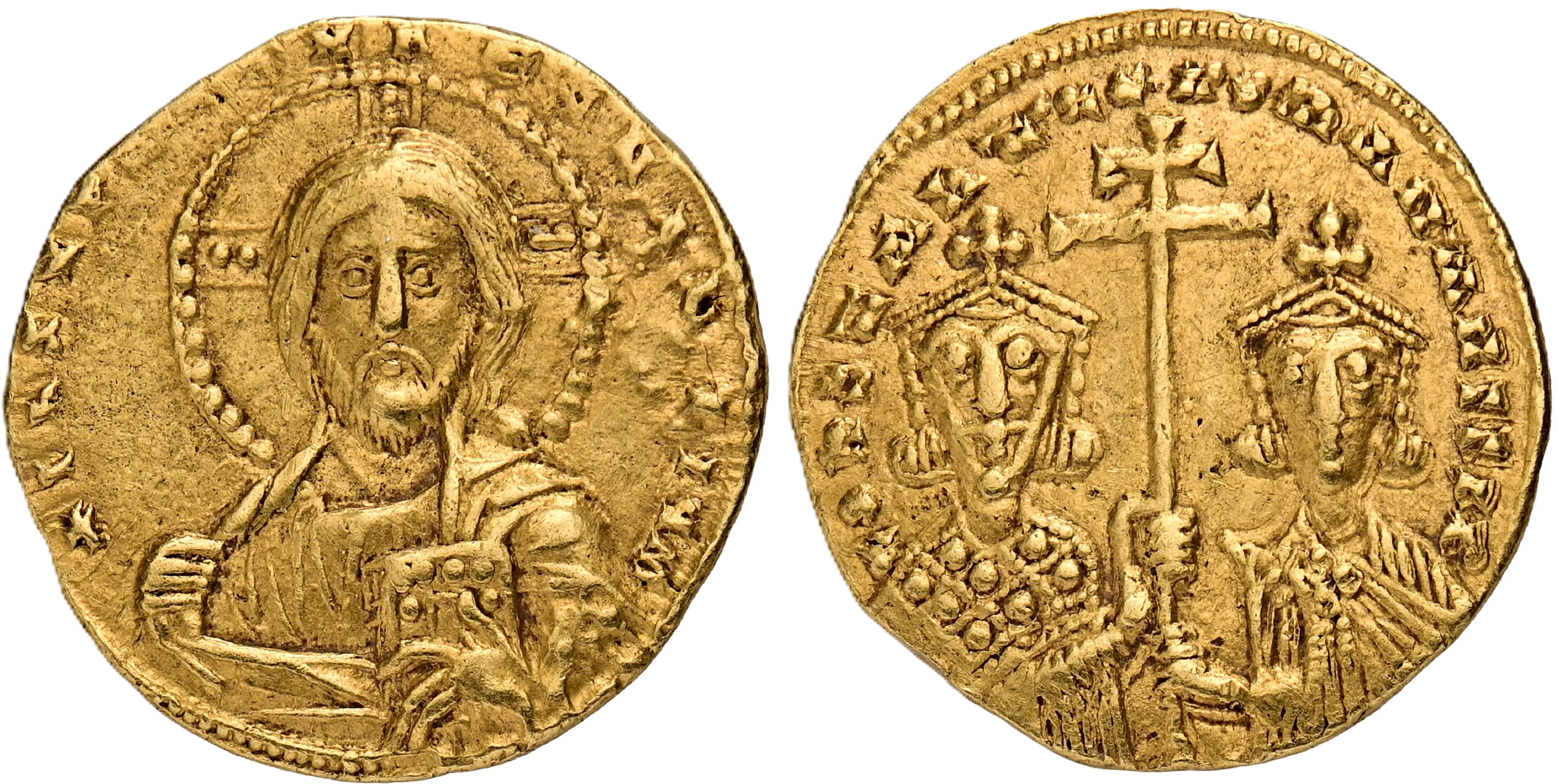 Christ | Constantine VII and Romanus II Solidus